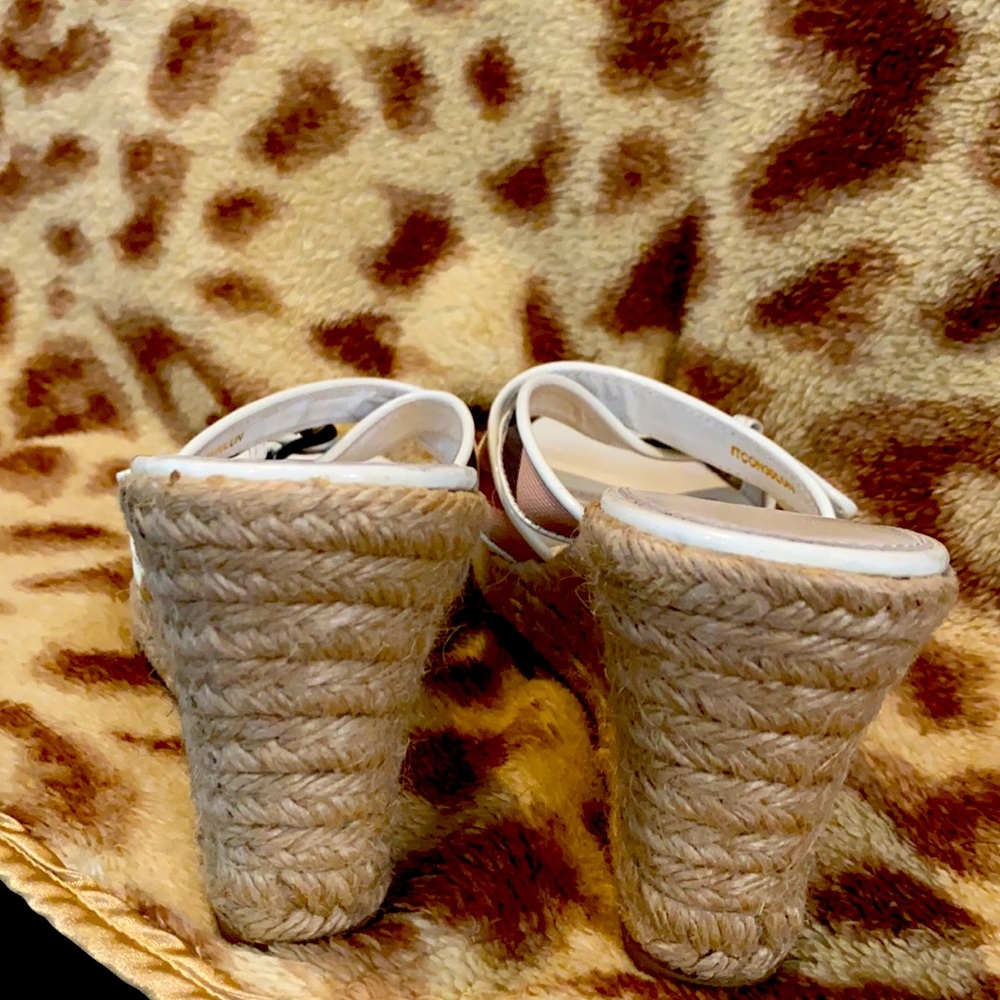 Burberry White Nova check wedge Espadrilles EU 40 - Picture 6 of 10